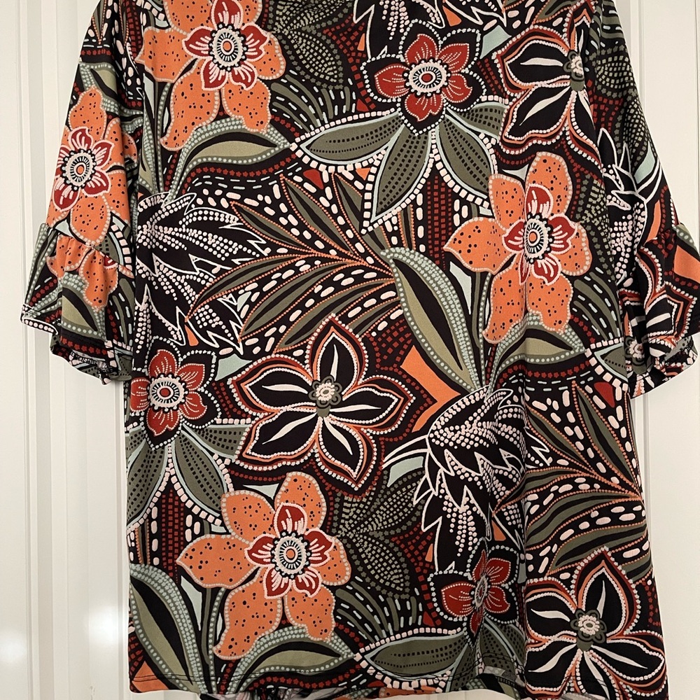 Ruby Rd. Multicolor Floral Blouse - Picture 5 of 6